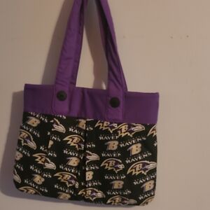 Ravens Purple and Black Women's Tote Bag
